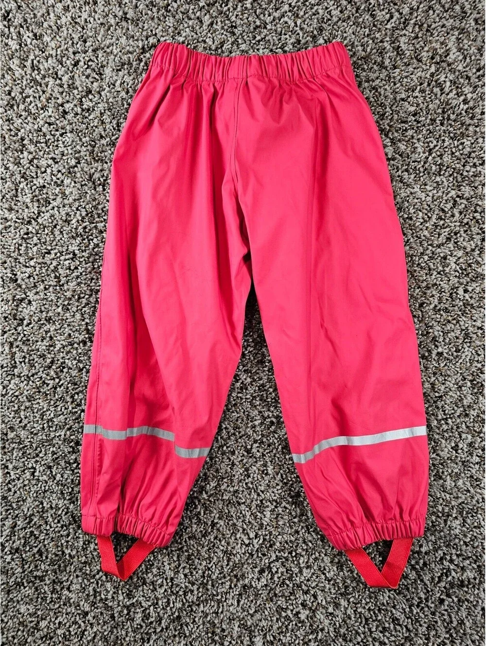 Lupilu Kids Rain Bib Pants Sz 2-4Y Years Reflective Puddle Suit Pink Stirrup